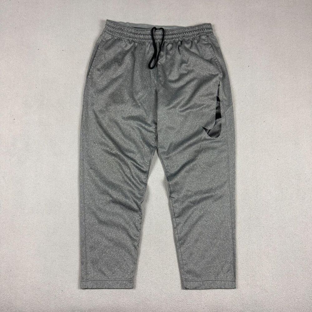 Nike Men's Grey and Silver Joggers-tracksuits